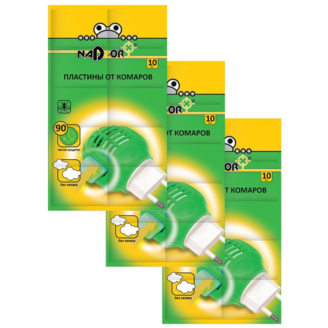 Пластины антикомарные NADZOR (10шт)  в Новом Уренгое