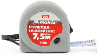 Рулетка 7,5м*25мм MATRIX FINE (31018) в Новом Уренгое