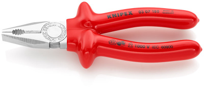 Плоскогубцы 180 мм Knipex (KN-1307180) диэлектрич. в Новом Уренгое