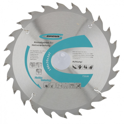 Диск пильный 190*30*24 по дереву Gross (73318) в Новом Уренгое