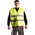 Жилет сигнальный лимон мод.R122-1-Y (тк.100% полиэфир)  в Новом Уренгое