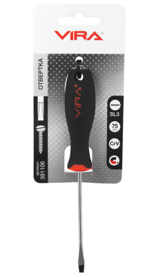 Отвертка плоская SL 3,0* 75мм VIRA (391106) в Новом Уренгое