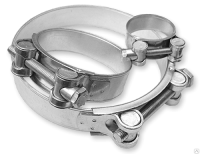 Хомут силовой (W1)  36-39мм двухболтовый в Новом Уренгое