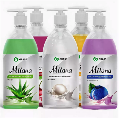Мыло жидкое 1л Milana GRASS с дозатором в Новом Уренгое