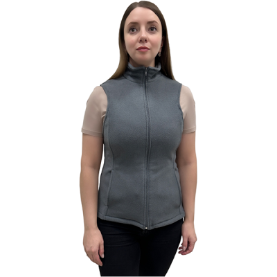 Жилет флисовый на замке  серый  в Новом Уренгое