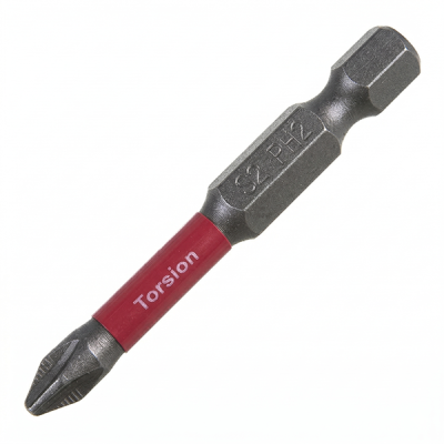 Бита 1/4 Ph2 50мм. Quadro Torsion С6,3 намагнич.конц (410250) в Новом Уренгое