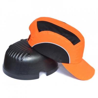 Каскетка Люкс РИМ оранжевая с черными вставками