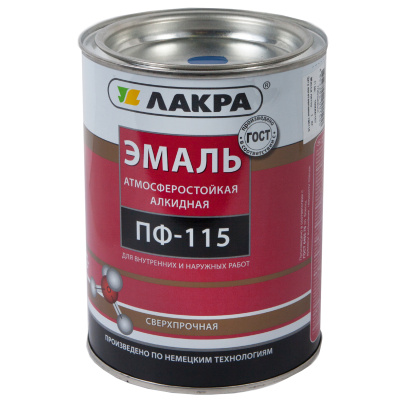 Эмаль ПФ-115 серая (применение наружное) Лакра глянец 1 кг в Новом Уренгое