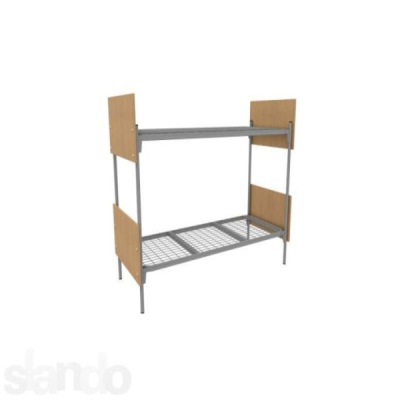 Кровать 1900х700 металлическая 2-х ярусная спинка ДСП К63,2 в Новом Уренгое