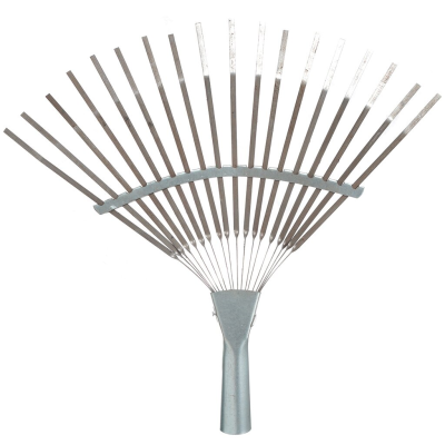 Грабли веерные 18 зубцев пластинчатые оцинк./порош. окрас в Новом Уренгое