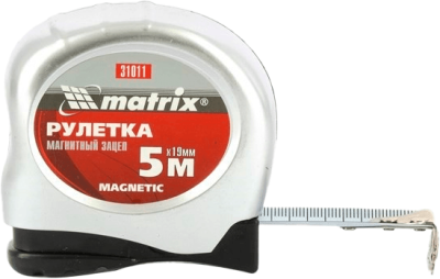 Рулетка  MATRIX MAGNETIC  5м *19мм магнитный зацеп (31011) в Новом Уренгое